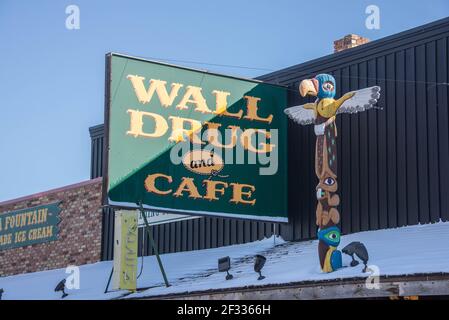 The Famous Wall Drug Store, Wall, South Dakota, USA Stockfoto