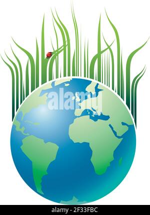 Grüne Erde - Vektorgrafik Stock Vektor