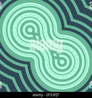 Modernes abstraktes Vektormuster. Moderne, modische abstrakte Textur. Wiederholende geometrische Fliesen aus gestreiften Elementen. Nahtloses Muster. Stockfoto