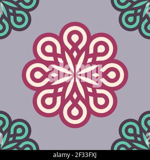 Moderne abstrakte nahtlose Vektor-Muster. Moderne, modische abstrakte Textur. Wiederholende geometrische Fliesen aus gestreiften Elementen. Elegantes Vektor-Muster. Stockfoto