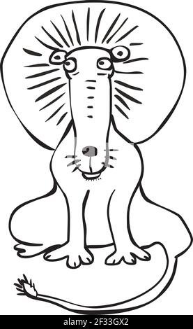 Illustration von lustigen Cartoon Löwe Stock Vektor