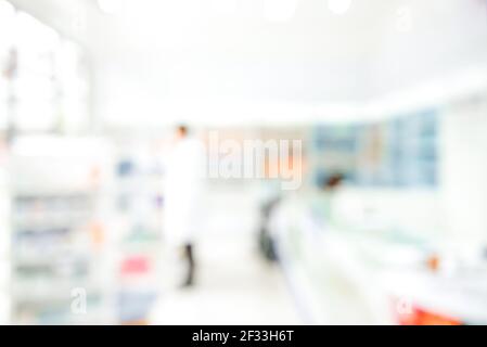 Blur Apotheke (Apotheke oder Kosmetikgeschäft) für Hintergrund Stockfoto