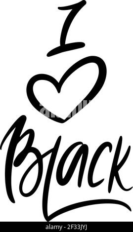 Ich liebe schwarze Zitat, schwarze Geschichte Monat und Juneteenth Konzepte Stock Vektor