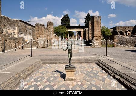 Geographie / Reisen, Italien, Haus der Faun in der antiken Stadt Pompeji am Fuße des Vulkans Mount , Additional-Rights-Clearance-Info-not-available Stockfoto