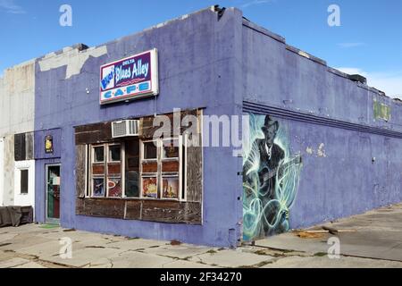 Geographie / Reisen, USA, Mississippi, Clarksdale, Delta Blues Alley Cafe, Clarksdale, Additional-Rights-Clearance-Info-not-available Stockfoto