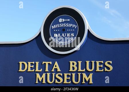 Geographie / Reisen, USA, Mississippi, Clarksdale, Delta Blues Museum, Clarksdale, Additional-Rights-Clearance-Info-Not-Available Stockfoto