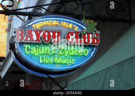 Geographie / Reisen, USA, Louisiana, New Orleans, Nachtkluder, Bar, Bourbon Street, French Quart, New Orl, zusätzliche-Rights-Clearance-Info-Not-available Stockfoto