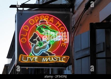 Geographie / Reisen, USA, Louisiana, New Orleans, Nachtkluder, Bar, Bourbon Street, French Quart, New Orl, zusätzliche-Rights-Clearance-Info-Not-available Stockfoto