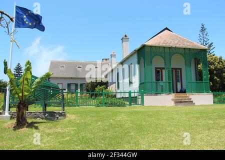 Longwood House, die letzte Residenz Napoleons von 1815-21 auf der Insel St. Helena im Atlantischen Ozean Stockfoto