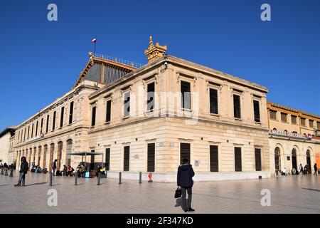 Bahnhof Marseille Saint-Charles, Südfrankreich Stockfoto