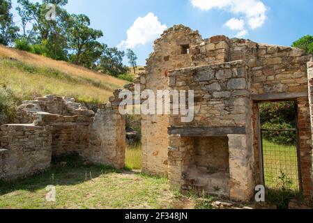 Adelong Goldfelder Reliquien. Adelong Falls. Stockfoto