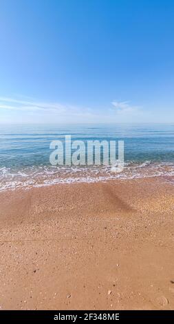 Seascape, ruhig am Meer an einem ruhigen Tag Stockfoto
