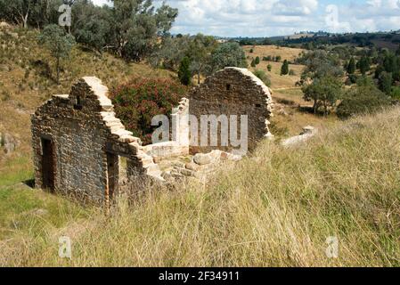 Adelong Goldfelder Reliquien. Adelong Falls. Stockfoto