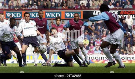 WEST HAM V MIDDLESBROUGH 21/4/2003 BILD DAVID ASHDOWNPREMIER LEAGUE FOOTBALL Stockfoto