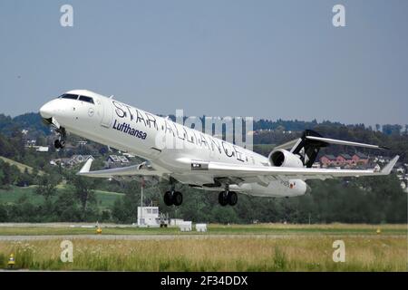 15-03-2021 - Generic Airplanes - D-ACPS - Lufthansa CityLine - Canadair Regional Jet. Seriennummer 10100, Typ CRJ-701ER. Geliefert an Lufthansa City Stockfoto