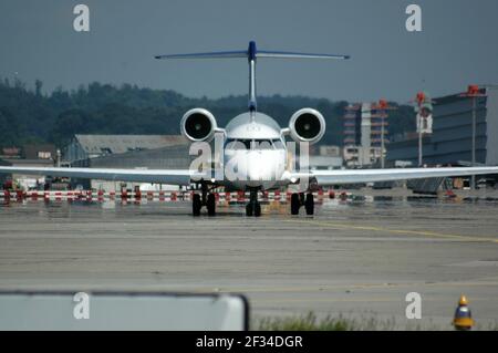 15-03-2021 - Generic Airplanes - D-ACPK - Lufthansa CityLine - Canadair Regional Jet. Seriennummer 10063, Typ CRJ-701ER. Geliefert an Lufthansa City Stockfoto