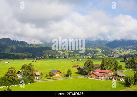 Geographie / Reisen, Deutschland, Bayern, Loretto Wiesen, gemeinsame Länder südlich von Oberstdorf, Oberes Allgäu, Freedom-of-Panorama Stockfoto