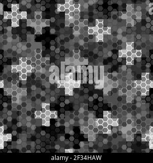 Nahtloser wiederholbarer abstrakter Musterhintergrund. Vektorgrafik Stock Vektor