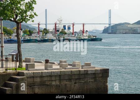 Nagasaki Port, Präfektur Nagasaki, Japan Stockfoto