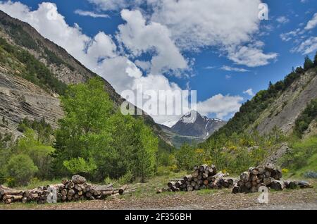 Berge in der Nähe von Menton, Französische Riviera, frankreich Stockfoto