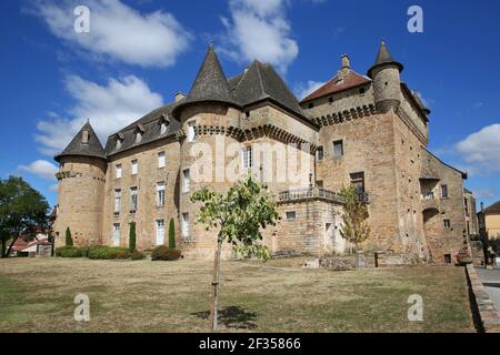 Lacapelle-Marival (Südfrankreich): Das Schloss, Gebäude registriert als National Historic Landmark (Französisch 'Monument historique') Stockfoto