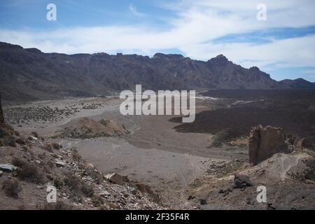 Das Tal des Fingers des gottes auf dem Insel teneriffa Stockfoto