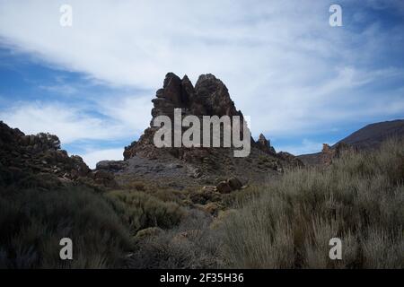 Das Tal des Fingers des gottes auf dem Insel teneriffa Stockfoto