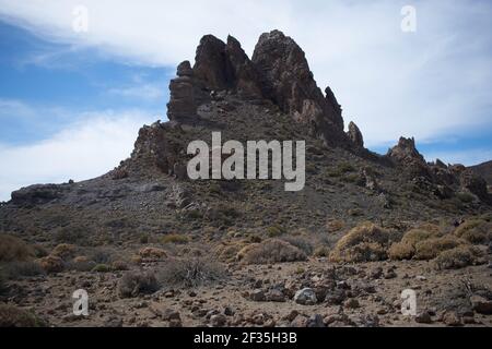 Das Tal des Fingers des gottes auf dem Insel teneriffa Stockfoto