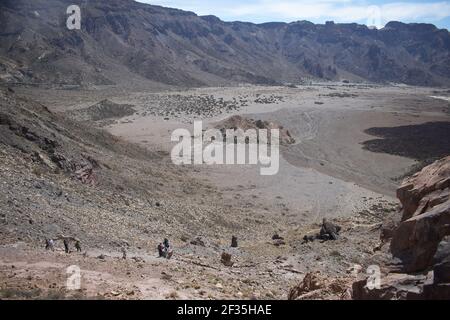 Das Tal des Fingers des gottes auf dem Insel teneriffa Stockfoto