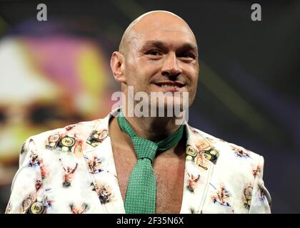 Aktenfoto vom 23-02-2020 von Tyson Fury. Ausgabedatum: Montag, 15. März 2021. Stockfoto