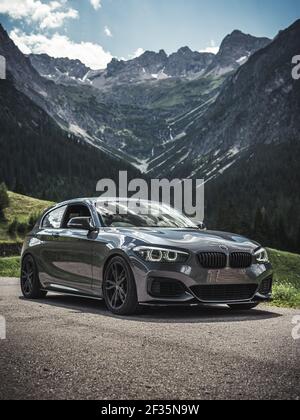 BMW M140i Road Trip Stockfoto