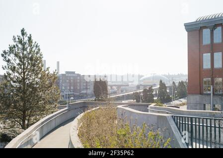 Tacoma, Washington, USA. März 2021. Blick auf die Straßen von Tacoma Stockfoto