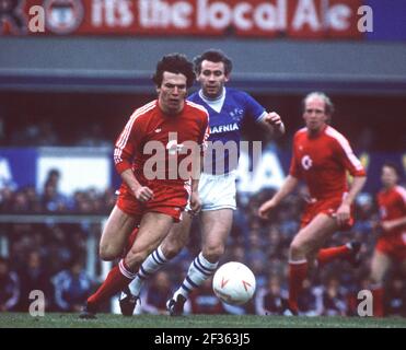 Lothar Matthäus feiert am 21. März 2021 seinen 60th. Geburtstag. Archivfoto: Lothar MATTHÄUS, Deutschland, Fußball, FC Bayern München, Action, Im Spiel Europacup FC Everton - FC Bayern München 3: 1, 04/24/1985. â Verwendung weltweit Stockfoto