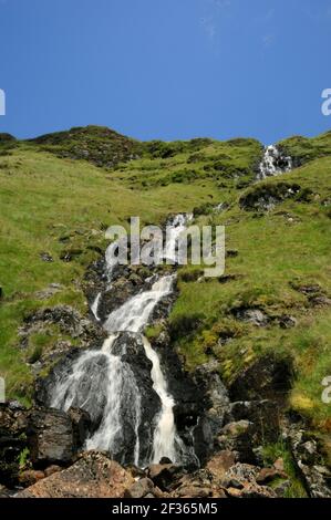 GRAUER MARE'S SCHWANZWASSERFALL Bule Stack Mountains, County Donegal, Credit:Robert Thompson / Avalon Stockfoto