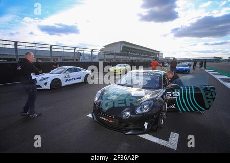 Grille de depart Startaufstellung beim Alpine Europa Cup 2019 in Silverstone, Großbritannien, 6. Bis 9. september - Foto Gregory Lenormand / DPPI Stockfoto