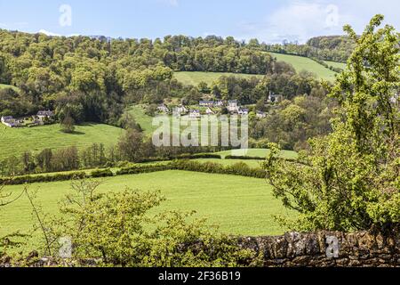 Das Cotswold-Dorf Slad, Gloucestershire UK verewigte sich in Laurie Lees Autobiographie 'Cider with Rosie'. Stockfoto