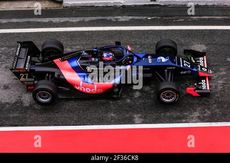 27 DE WILDE Ugo (bel), Formula Renault Eurocup Team JD Motorsport, Aktion bei Tests Formule Renault Eurocup in Barcelona, Spanien, 2. Bis 3. April 2019 - Foto Xavi Bonilla / DPPI Stockfoto