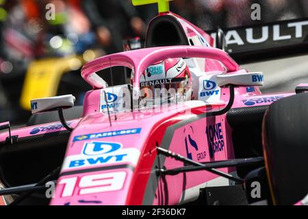 19 HUBERT Anthoine, BWT Arden, Aktion während der FIA Formel 2 Meisterschaft 2019, Bahrain in Sakhir vom 29. Bis 31. März - Photo Dutch Agency/DPPI Stockfoto