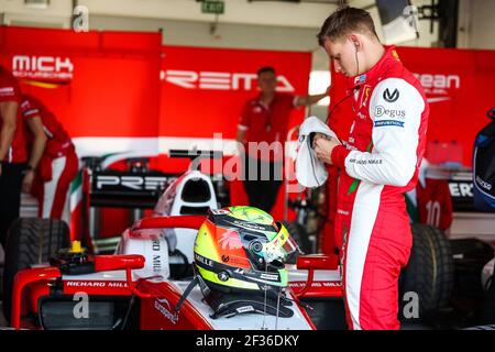 Mick Schumacher (Ger), Prema Racing, Portrait während der FIA Formel 2 Meisterschaft 2019, Bahrain in Sakhir vom 29. Bis 31. März - Foto DPPI Stockfoto