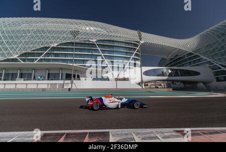 03 DAVID Hadrien (Fra), Formel Renault Eurocup Team R-ACE GP, Aktion während der Eurocup Formel Renault Rookie Tests in Abu Dhabi, vom 27. Bis 28th 2019. oktober. Foto Marc de Mattia / DPPI Stockfoto