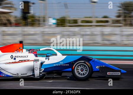 03 DAVID Hadrien (Fra), Formel Renault Eurocup Team R-ACE GP, Aktion während der Eurocup Formel Renault Rookie Tests in Abu Dhabi, vom 27. Bis 28th 2019. oktober. Foto Jean Michel Le MEUR / DPPI Stockfoto