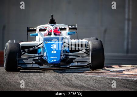 03 DAVID Hadrien (Fra), Formel Renault Eurocup Team R-ACE GP, Aktion während der Eurocup Formel Renault Rookie Tests in Abu Dhabi, vom 27. Bis 28th 2019. oktober. Foto Marc de Mattia / DPPI Stockfoto