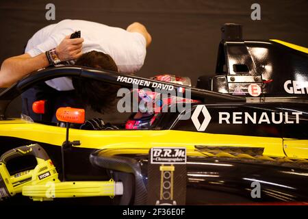 DAVID Hadrien (Fra), Formula Renault Eurocup Team MP Motorsport, Portrait bei den Eurocup Formula Renault Rookie Tests in Abu Dhabi, vom 27. Bis 28th 2019. oktober. Foto Jean Michel Le MEUR / DPPI Stockfoto