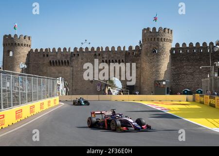 Giuliano Alesi, Trident, Action während der FIA Formel 2 Meisterschaft 2019 in Aserbaidschan in Baku vom 26. Bis 28. April - Foto Sebastiaan Rozendaal/Dutch Photo Agency/DPPI Stockfoto