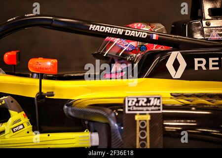 DAVID Hadrien (Fra), Formula Renault Eurocup Team MP Motorsport, Portrait bei den Eurocup Formula Renault Rookie Tests in Abu Dhabi, vom 27. Bis 28th 2019. oktober. Foto Jean Michel Le MEUR / DPPI Stockfoto