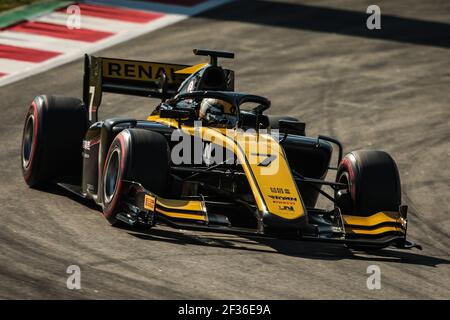 07 ZHOU Guanyu, Uni Virtuosi Racing, Action während der FIA Formel 2 Meisterschaft 2019 in Spanien in Barcelona vom 10. Bis 12. Mai - Foto Sebastiaan Rozendaal/Dutch Photo Agency/DPPI Stockfoto