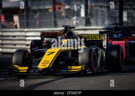 07 ZHOU Guanyu, Uni Virtuosi Racing, Action während der FIA Formel 2 Meisterschaft 23 in Monaco vom 25. Bis 2019. Mai - Foto Diederik van der Laan / Dutch Photo Agency / DPPI Stockfoto