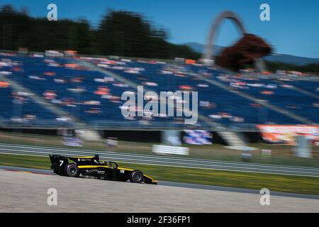 07 ZHOU Guanyu, Uni Virtuosi Racing, Action während der FIA Formel 2 Meisterschaft 2019 vom 28. Bis 30. Juni in Spielberg, Österreich - Foto Diederik van der Laan / DPPI Stockfoto