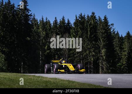 07 ZHOU Guanyu, Uni Virtuosi Racing, Action während der FIA Formel 2 Meisterschaft 2019 vom 28. Bis 30. Juni in Spielberg, Österreich - Foto Sebastiaan Rozendaal / DPPI Stockfoto