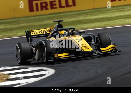 07 ZHOU Guanyu, Uni Virtuosi Racing, Action während der FIA Formel 2 Meisterschaft 2019, England vom 11. Bis 14. juli, in Silverstone, Großbritannien - Foto Diederik van der Laan / DPPI Stockfoto